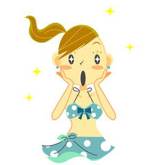 女の子ビキニ　感激