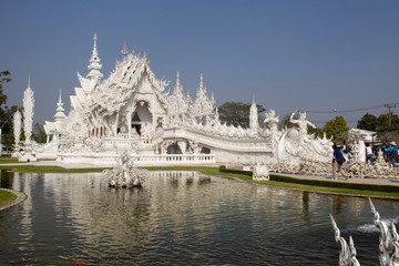 White temple of Wat Rong Khun, Thailand