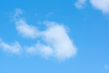 blue sky with light white clouds
