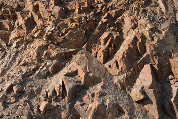 Rocky brown wall, texture for your background.