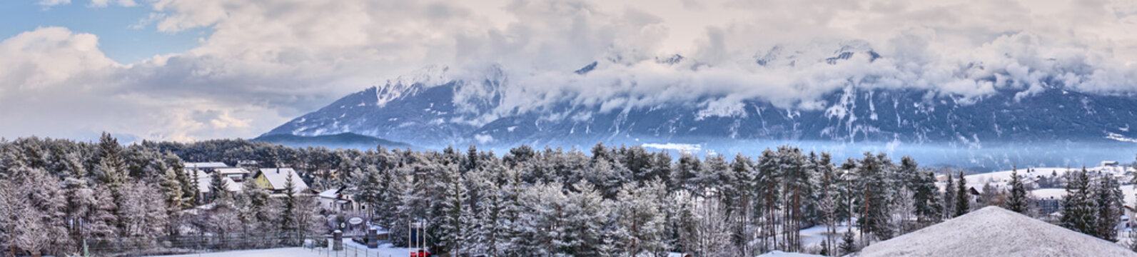 Snowy Valley "Inn" in Tirol in Austria 