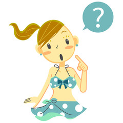 女の子ビキニ　はてな