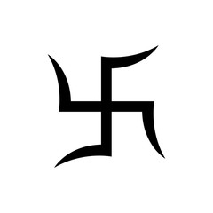 Jainism Hinduim Swastika sign icon