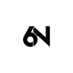 6n letter original monogram logo design