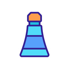 shoe paint tube icon vector. shoe paint tube sign. color symbol illustration