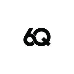 6q letter original monogram logo design