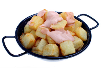 Spanish tapas, patatas bravas