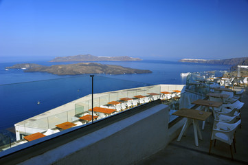 terrasse avec vue sur mer