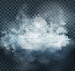 fog and smoke isolated on transparent background