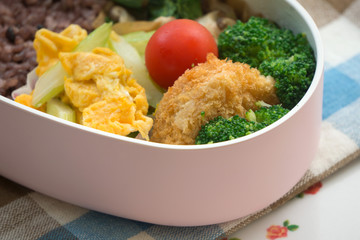 玄米のお弁当 japanese lunch box	