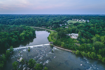 Fototapeta na wymiar James River Views in Richond, Virginia