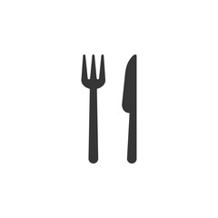 Fototapeta premium Fork And Knife Icon Vector Illustration