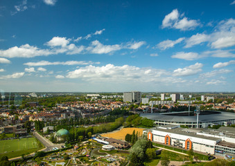 Fototapeta premium Aerial view of Brussels, Belgium