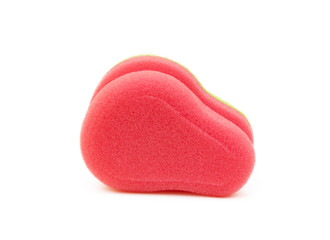 Cleaning sponge isolated on white background