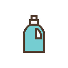 Vector color icon with laundry gel