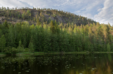 Lake Pulong on the Kola Peninsula, Russia