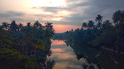 Sunrise over river