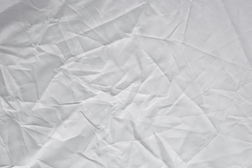 Crumpled white texture, crumpled white fabric, abstract background
