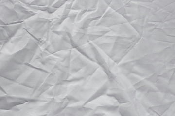Crumpled white texture, crumpled white fabric, abstract background