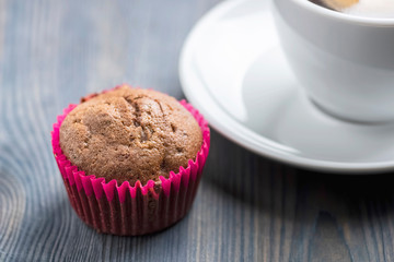 Small cupcake and coffee