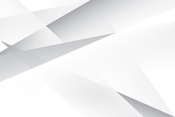 Abstract geometric white and gray color background.  Vector, illustration.