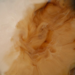 Ice coffee, close up. Cup of fresh coffee