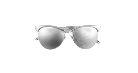 silver sunglasses isolated on white background