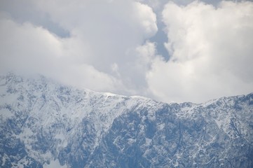 Schneebedeckter Grat im Wilden Kaiser