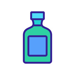 canned jar with narrow neck icon vector. canned jar with narrow neck sign. color symbol illustration