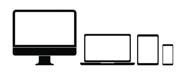 vector illustration of a tablet computer