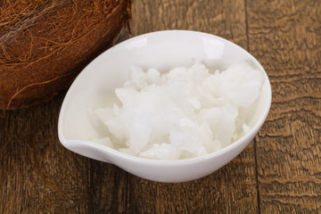 Dietary Coconut oil in the bowl