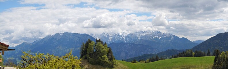 Obraz premium Inntal-Panorama bei Regau