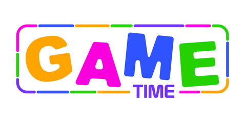 Game time with font design.