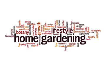 Home gardening cloud concept