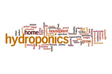 Hydroponics cloud concept
