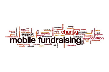 Mobile fundraising cloud concept