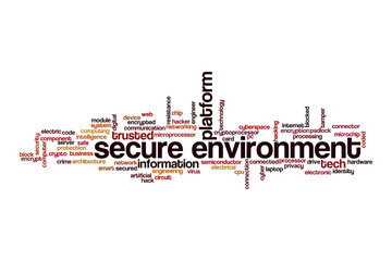 Secure environment cloud concept