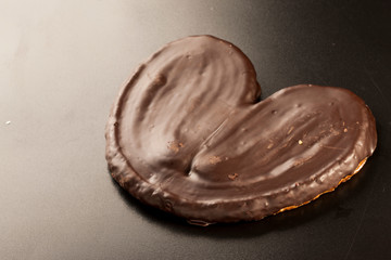 pastelería, palmera de chocolate, vista cenital. pastry shop, chocolate palm tree, overhead view.