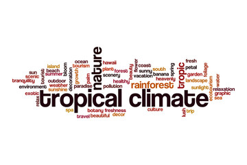 Tropical climate cloud concept