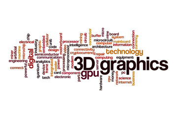 3D graphics cloud concept