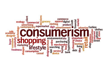 Consumerism cloud concept