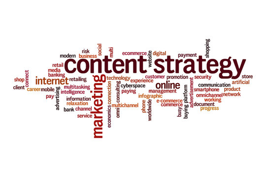 Content strategy cloud concept