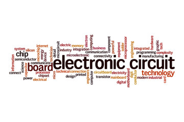 Electronic circuit cloud concept