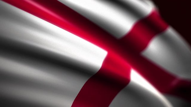 Flag of Alabama  flag state USA background, 3d animation.	
