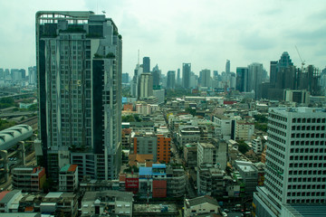 Obraz premium aerial view of bangkok
