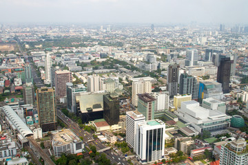 Fototapeta na wymiar aerial view of bangkok