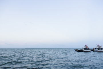 ship in the sea