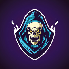 reaper head logo design