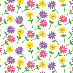 Fototapeta na wymiar Cover design with floral pattern. Hand drawn creative flowers. Colorful artistic background with blossom. It can be used for invitation, card, cover book, catalog. Vector illustration, eps 8 
