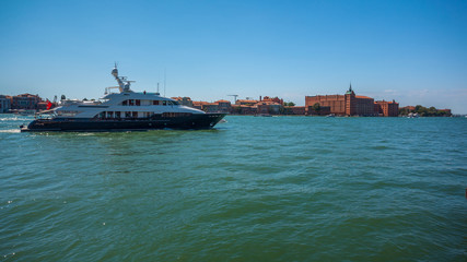 Beautifull view of Venice. Giudecca island. Gradn canal